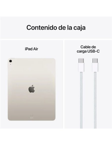 Apple iPad Air M3 2025 WiFi 13" 128GB Blanco Estrella
