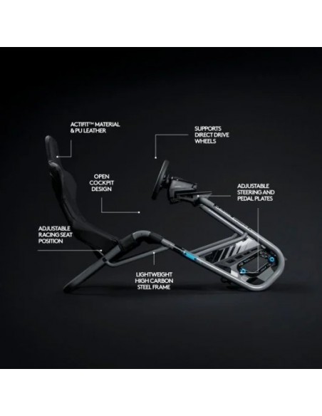 Playseat Trophy Logitech G Edition Asiento para Simulación de Carreras Negro