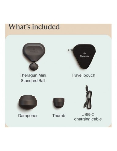 Theragun Mini 3.0 Masajeador Corporal Portátil Negro