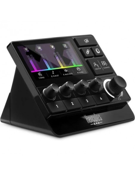 Hercules Stream Essentials Kit XLR Micrófono y Controladora para Streaming