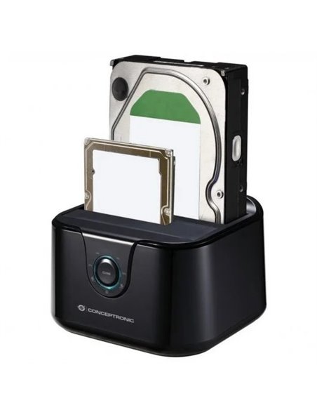 Conceptronic DONN12B Docking Station 2.5"/3.5" SATA USB 3.2 Gen1 de Doble Bahía
