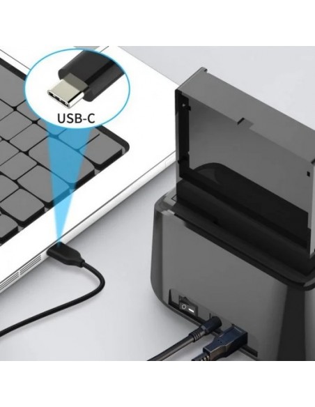 Conceptronic DONN12B Docking Station 2.5"/3.5" SATA USB 3.2 Gen1 de Doble Bahía