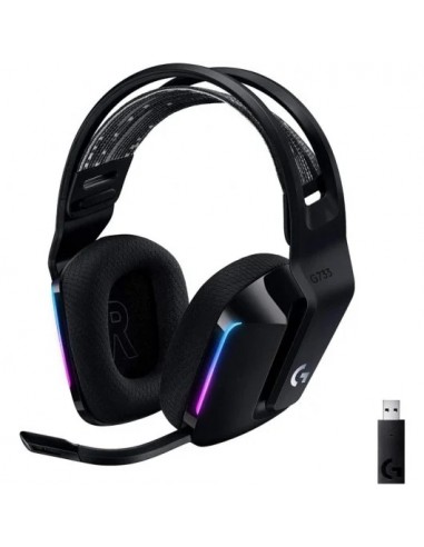 Logitech G733 Lightspeed RGB Auriculares con Micrófono Inalámbricos Gaming Negros