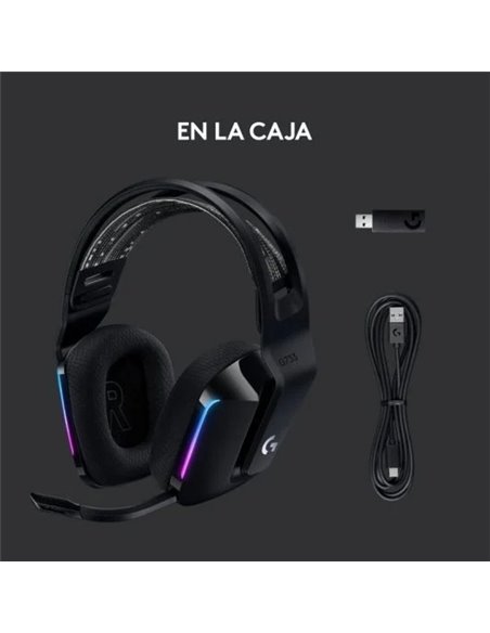 Logitech G733 Lightspeed RGB Auriculares con Micrófono Inalámbricos Gaming Negros