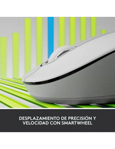 Logitech Signature M650 L Ratón Óptico Inalámbrico 2000DPI Blanco