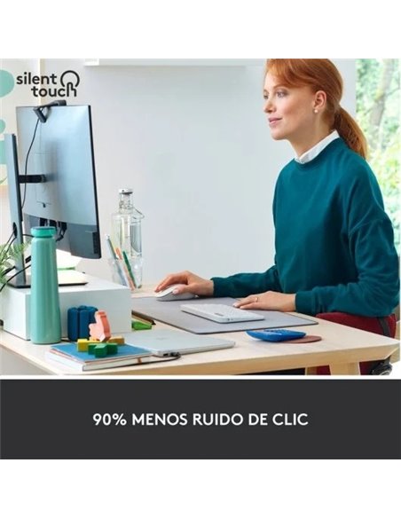 Logitech Signature M650 L Ratón Óptico Inalámbrico 2000DPI Blanco