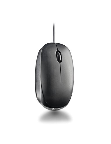 NGS Flame Ratón USB-C 1000DPI 2 Botones Negro