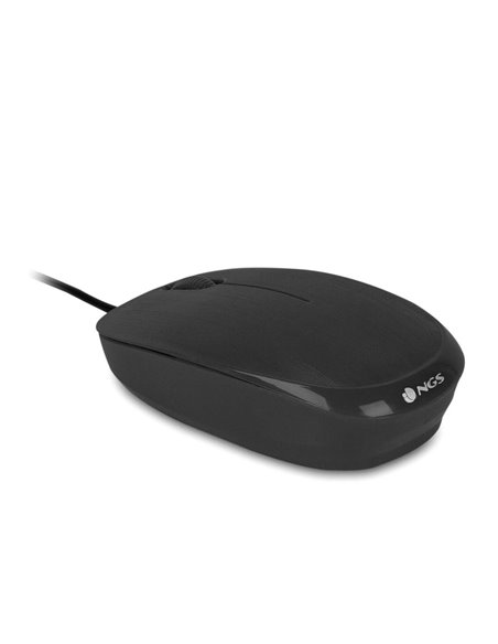 NGS Flame Ratón USB-C 1000DPI 2 Botones Negro