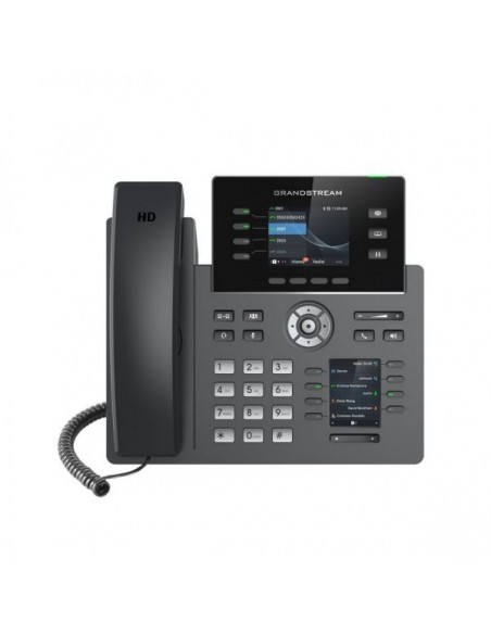 Grandstream GRP2634 Teléfono IP 8 Línea, 4 Cuentas SIP, WiFi dual, 2xGb, PoE, Color, Bluetooth, 24xBLF