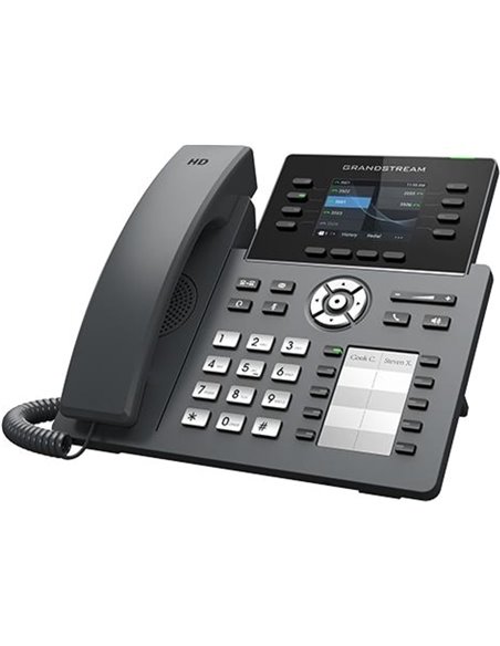 Grandstream GRP2634 Teléfono IP 8 Línea, 4 Cuentas SIP, WiFi dual, 2xGb, PoE, Color, Bluetooth, 24xBLF