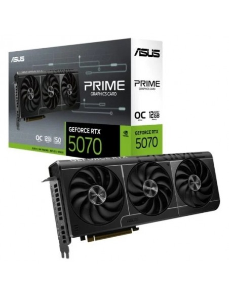Asus PRIME GeForce RTX 5070 OC 12GB GDDR7 Reflex 2 RTX AI DLSS4 Tarjeta Gráfica