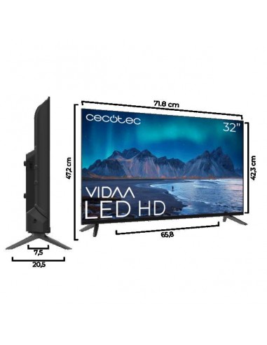 Cecotec A5 series ALH50032 32" LED HD Smart TV VIDAA Televisor