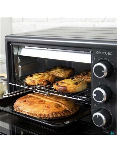 Cecotec Bake&Toast 2600 Black 4Pizza Hornos Eléctricos de Convección de 26L Negro