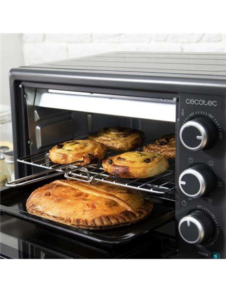 Cecotec Bake&Toast 2600 Black 4Pizza Hornos Eléctricos de Convección de 26L Negro