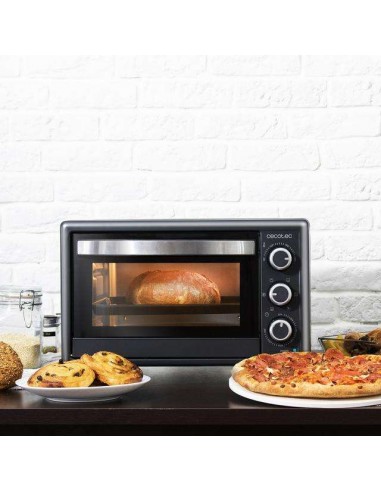 Cecotec Bake&Toast 2600 Black 4Pizza Hornos Eléctricos de Convección de 26L Negro