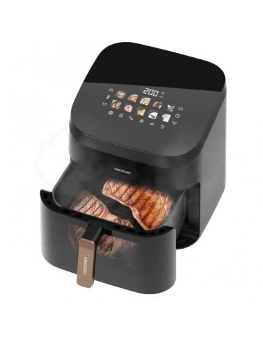 Cecotec Cecofry&Grill Smokin' 8500 Freidora de Aire 8.5L con Doble Grill y Ahumador 2200W