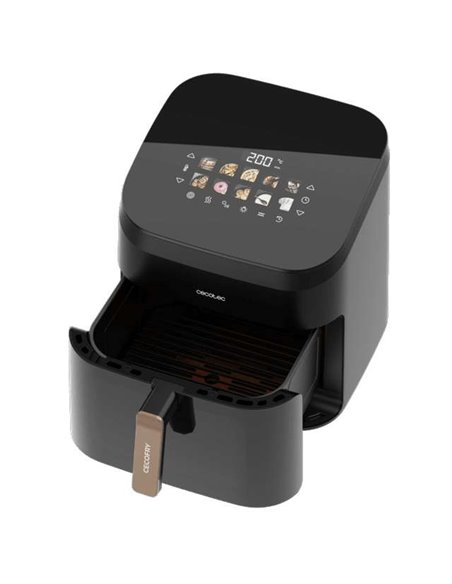 Cecotec Cecofry&Grill Smokin' 8500 Freidora de Aire 8.5L con Doble Grill y Ahumador 2200W