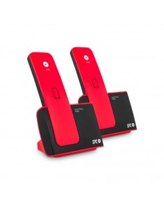 SPC Blade 7292RC2 Teléfono Inalámbrico Pack DUO Rojo y Negro