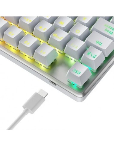 Newskill Serike V2 TKL Teclado Gaming Mecánico RGB Blanco NewSwitch Red