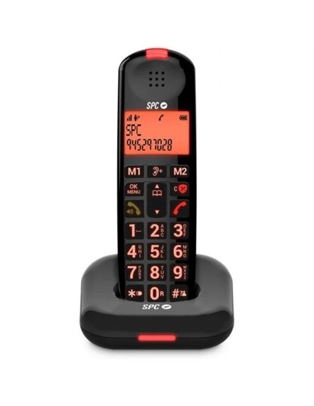 SPC Comfort Kairo Teléfono Fijo Inalámbrico Teclas Grandes para Personas Mayores Negro
