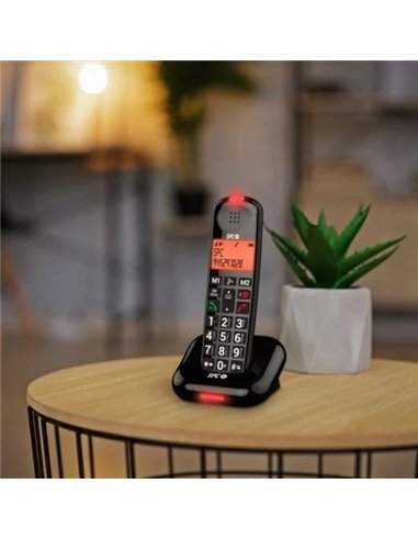 SPC Comfort Kairo Teléfono Fijo Inalámbrico Teclas Grandes para Personas Mayores Negro