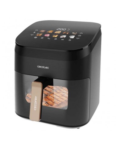 Cecotec Cecofry&Grill Smokin' 6500 Freidora de Aire con Doble grill y Ahumador 6.5L 2200W