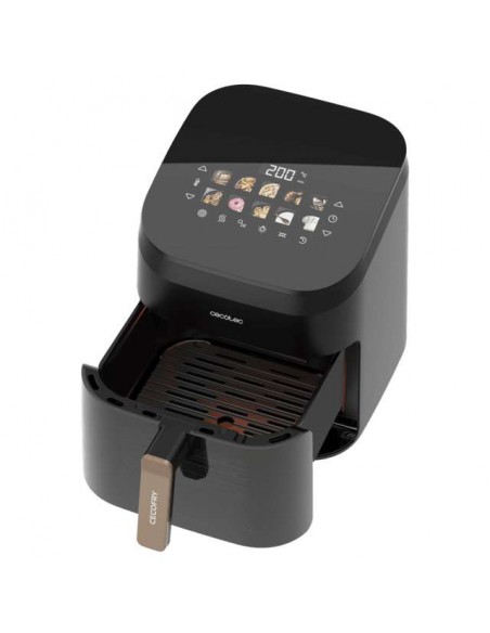 Cecotec Cecofry&Grill Smokin' 6500 Freidora de Aire con Doble grill y Ahumador 6.5L 2200W