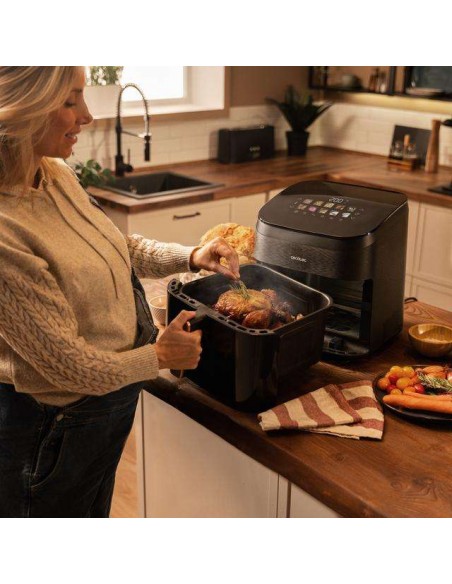 Cecotec Cecofry&Grill Smokin' 6500 Freidora de Aire con Doble grill y Ahumador 6.5L 2200W