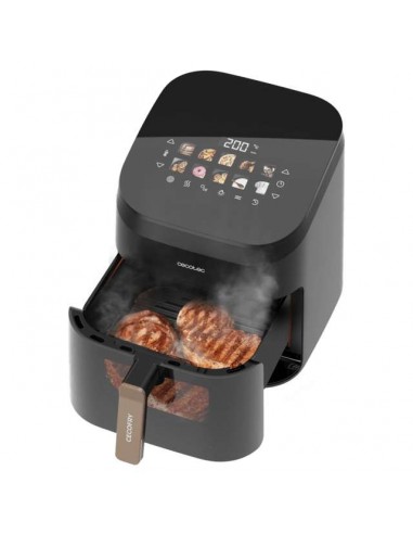 Cecotec Cecofry&Grill Smokin' 6500 Freidora de Aire con Doble grill y Ahumador 6.5L 2200W