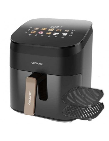 Cecotec Cecofry&Grill Smokin' 6500 Freidora de Aire con Doble grill y Ahumador 6.5L 2200W