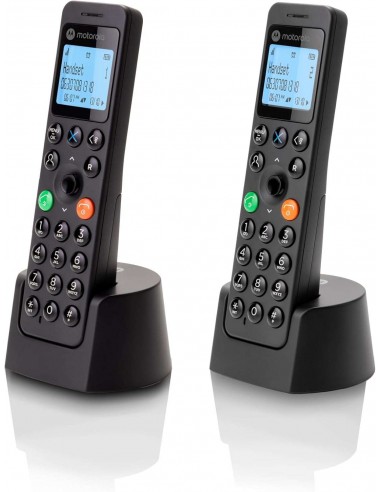 Motorola DOT202 Teléfono Inalámbrico DECT Negro