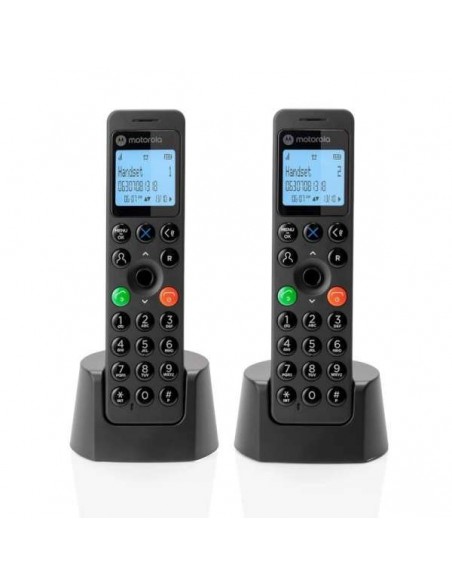 Motorola DOT202 Teléfono Inalámbrico DECT Negro