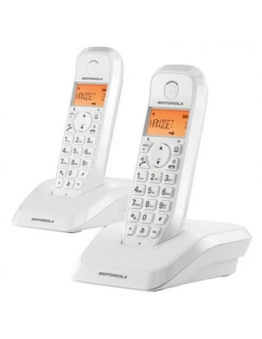Motorola S1202 Duo Pack 2 Teléfonos Inalámbricos Blancos