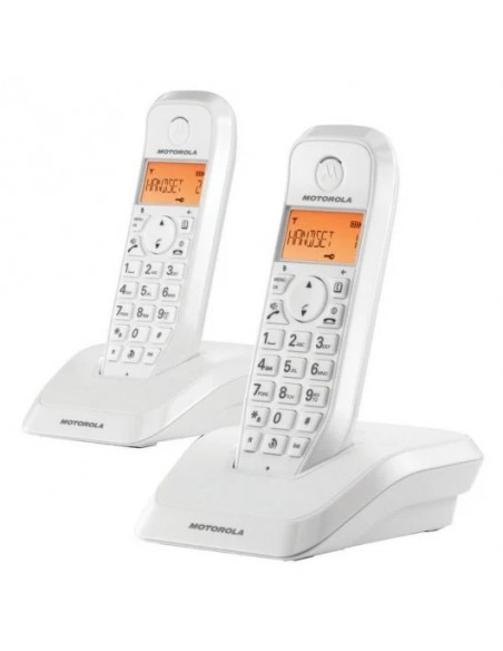 Motorola S1202 Duo Pack 2 Teléfonos Inalámbricos Blancos