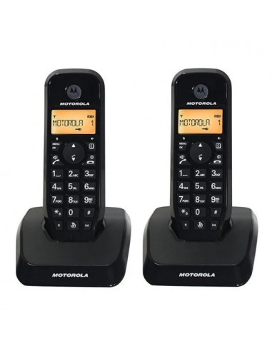 Motorola S1202 Duo Pack 2 Teléfonos Inalámbricos Negros