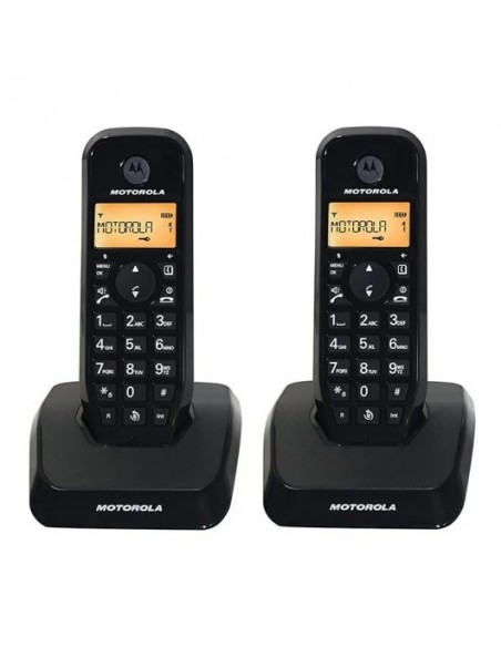 Motorola S1202 Duo Pack 2 Teléfonos Inalámbricos Negros