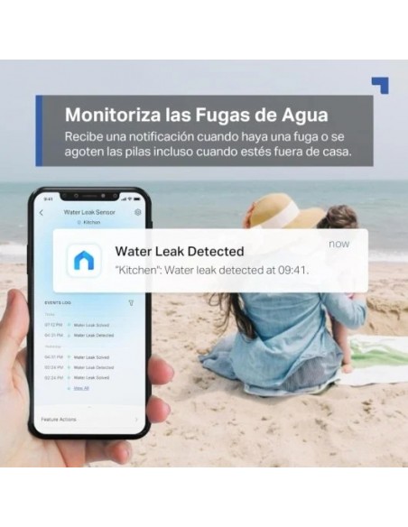 TP-Link Tapo T300 Sensor Inteligente de Fugas de Agua con Alarma 90dB