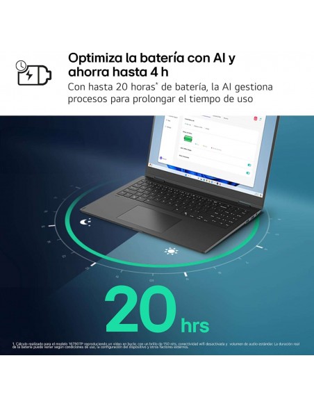 LG Gram 17Z90T Intel Core Ultra 7-255H/ 32GB/ 2TB SSD/ 17" W11 Portátil