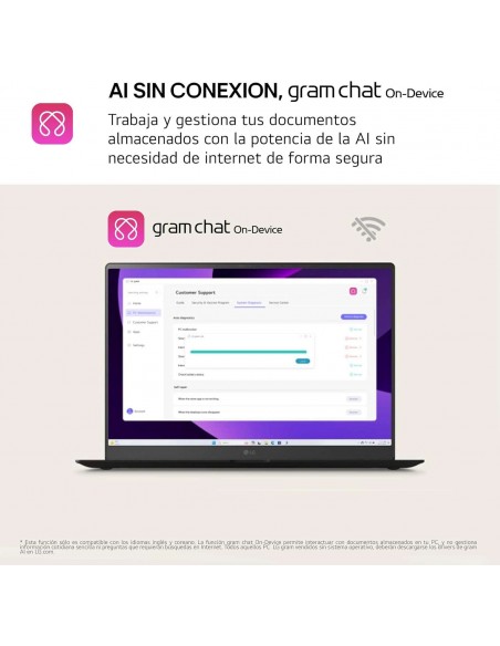LG Gram 17Z90T Intel Core Ultra 7-255H/ 32GB/ 2TB SSD/ 17" W11 Portátil