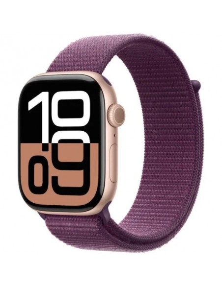 Apple Watch Series 10 GPS 46mm Caja Aluminio Oro Rosa con Correa Loop Deportiva Ciruela