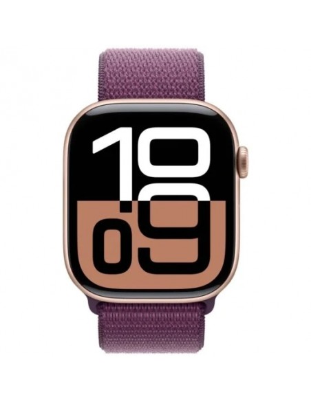 Apple Watch Series 10 GPS 46mm Caja Aluminio Oro Rosa con Correa Loop Deportiva Ciruela