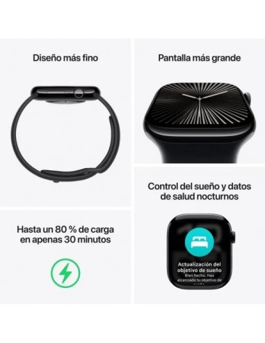 Apple Watch Series 10 GPS 46mm Caja Aluminio Oro Rosa con Correa Loop Deportiva Ciruela