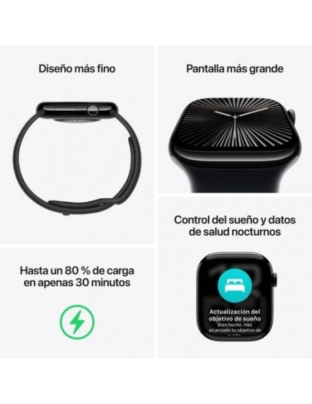 Apple Watch Series 10 GPS 46mm Caja Aluminio Oro Rosa con Correa Loop Deportiva Ciruela