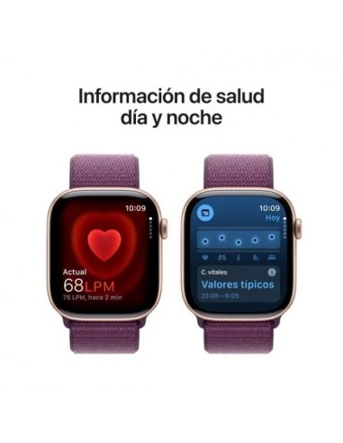 Apple Watch Series 10 GPS 46mm Caja Aluminio Oro Rosa con Correa Loop Deportiva Ciruela