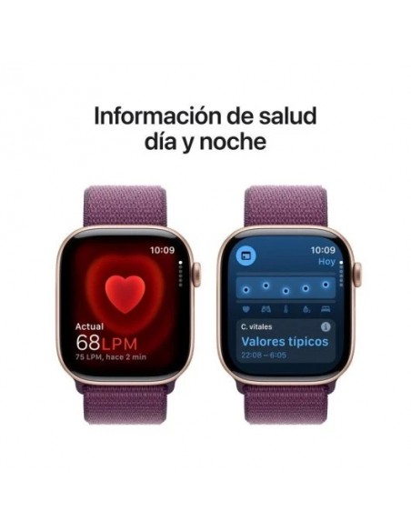 Apple Watch Series 10 GPS 46mm Caja Aluminio Oro Rosa con Correa Loop Deportiva Ciruela