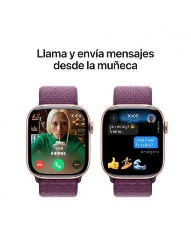 Apple Watch Series 10 GPS 46mm Caja Aluminio Oro Rosa con Correa Loop Deportiva Ciruela