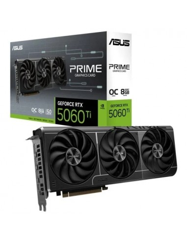 Asus PRIME GeForce RTX 5060 Ti OC Edition 8GB GDDR7 Reflex 2 RTX AI DLSS4 Tarjeta Gráfica