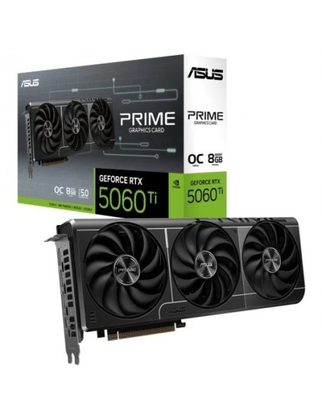 Asus PRIME GeForce RTX 5060 Ti OC Edition 8GB GDDR7 Reflex 2 RTX AI DLSS4 Tarjeta Gráfica
