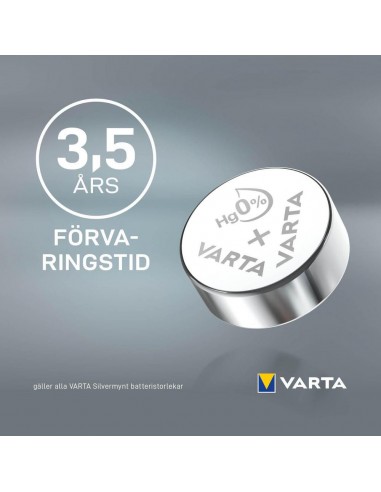 Varta V377/SR66 1.55V Pila de Botón Pack 2 unidades