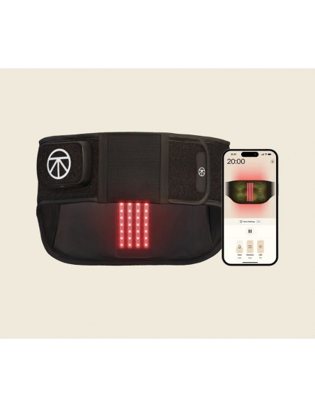 Therabody ThermBack Cinturón de Masaje Lumbar con LED